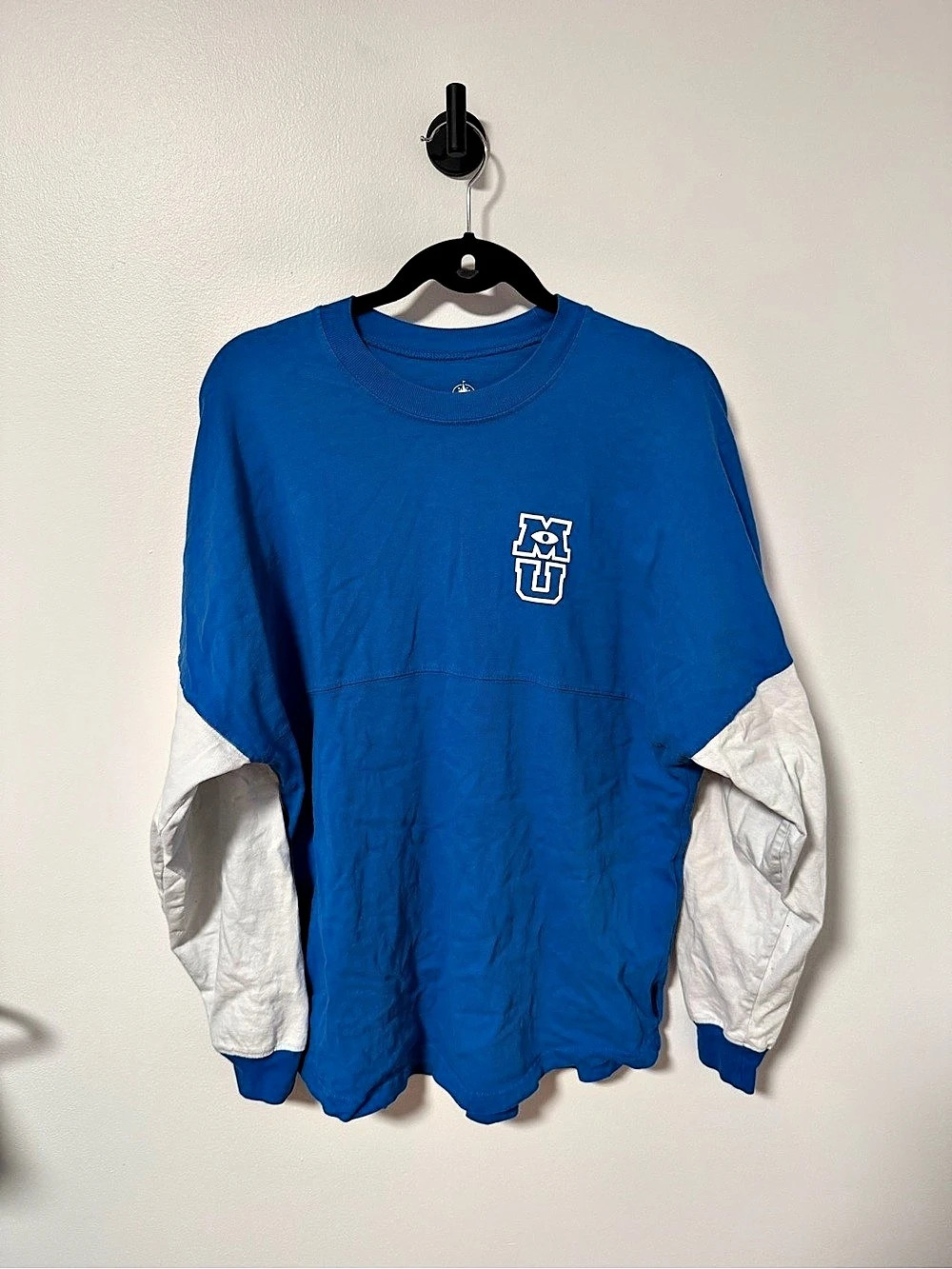 Disney Monsters University Graphic Long Sleeve Top Blue Size Medium